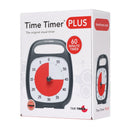 Time Timer PLUS visuelt ur med alarm - 60 min - Sort farve emballage