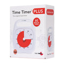 Time Timer PLUS visuelt ur med alarm - 60 min - Hvid i emballage