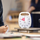 Time Timer PLUS visuelt ur med alarm - 60 min - Hvid - i brug