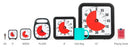 Time Timer PLUS visuelt ur med alarm - 120 min - Hvid farve. - Billede 1
