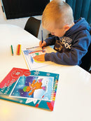 Malebog - Mal Efter Tal - Vinter - fra 5 år - Forlaget Unicorn - Billede 1