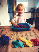 Kinetic Sand - Sandkasse med 455 gram magisk sand - Lilla farve. - Billede 1