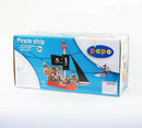 Piratskib i træ fra Papo - 55 x 14,5 x 51 cm. - Rød - Billede 1