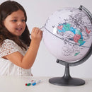 Edu-Qi Globus uden farve - Med Engelske navne - 28 cm. - Billede 1