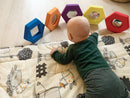 Babyspejle af EVA Skum og Akryl - Sekskantede - 5 stk - TickiT. - Billede 1