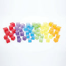Translucente Farvede Byggeklodser - 5x5 cm - 54 stk. - Billede 1