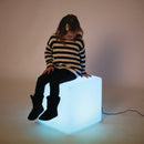 Kube med LED lys - 16 farver - 40 x 40 cm - inkl fjernbetjening. - Billede 1