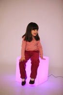 Kube med LED lys - 16 farver - 40 x 40 cm - inkl fjernbetjening. - Billede 1