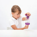 Timeglas med sand - 15 minutter - Lilla - TickiT - i brug