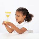 Timeglas med sand - 3 minutter - Gul - TickiT - i brug