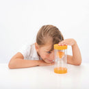 Timeglas med sand - 10 minutter - Orange - TickiT - i brug