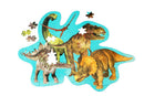 Pappuslespil - Dinosaurer - 120 brikker - Fra 5 år. - Billede 1