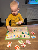 Puslespil i træ - Tæl til 20 - Wacky Wonders - Fra 2 år.