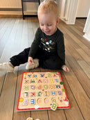 Puslespil i træ - Bogstaver - Wacky Wonders - Fra 2 år.