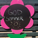 Kridttavler - Blomster - Til udendørs brug - Fra 3 år. - Billede 1