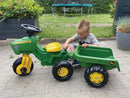 3-Hjulet Pedaltraktor med vogn - rollyToys - Fra 2,5 år. - Billede 1