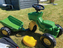 3-Hjulet Pedaltraktor med vogn - rollyToys - Fra 2,5 år. - Billede 1