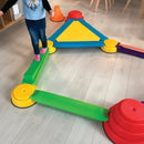 Gonge Build N Balance Balancetop - Gul - H:10 cm - Billede 1