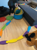 Gonge Body Wheels Sæt - Gult & Blåt Legehjul - Fra 3 år. - Billede 1
