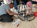 Baby Trampolin fra Gonge - Rød - Ø:70 cm - Fra 18 mdr. - Billede 1