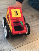 Magplayer magnetlegetøj - 2 x Hjulsæt - Fra 3 år. - Billede 1