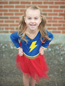 Udklædning - Superhero Pige - Str. 7-8 år. - Billede 1