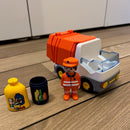 Playmobil 1.2.3 - Skraldebil inklusiv 1 figur - 6774.