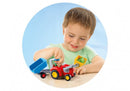 Playmobil 1.2.3 - Traktor m Trailer - fra 18 mdr. - Billede 1