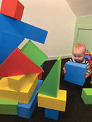 EduShape Store Skumbyggeklodser - 16 stk - Fra 0 år. - Billede 1
