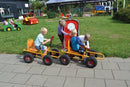 Moon-Car Gokart: Den Originale Gule med Luftgummihjul - RABO - Fra 4 år. - Billede 1