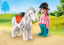 Playmobil 1.2.3 - Rytter med hest - 70404 - Fra 18 mdr. - Billede 1