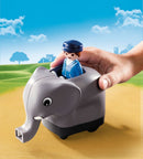 Playmobil 1.2.3 - Mit Dyretog - 70405 - Fra 18 mdr. - Billede 1