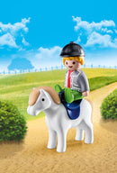 Playmobil 1.2.3 - Dreng med pony - 70410 - Fra 18 mdr. - Billede 1