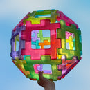 Gennemsigtig Gigant Polydron sæt 60 dele - Billede 1