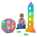 Gennemsigtig Gigant Polydron sæt 60 dele - Billede 1