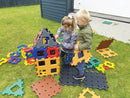 Polydron XL sæt i naturfarver - 36 dele. - Billede 1