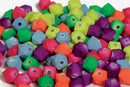 Pearl`n fun mat oktogram 8mm ass farver - Billede 1