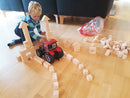Klodser i Skum fra EduShape - Små - "wood-like" - 80 stk. - Billede 1