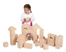 Klodser i Skum fra EduShape - Store - "wood-like" - 32 stk. - Billede 1