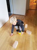 Klodser i Skum fra EduShape - Store - "wood-like" - 32 stk. - Billede 1