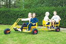 Moon-Car Gokart: MoonHarley Twin med Sidevogn - Fra 5 år. - Billede 1