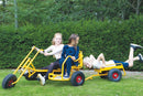 Moon-Car Gokart: MoonHarley Twin med Sidevogn - Fra 5 år. - Billede 1