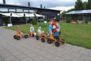 Moon-Car Gokart: Den Originale Gule med Punkterfri dæk - RABO - Fra 4 år. - Billede 1