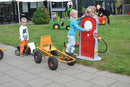 Moon-Car Gokart: Den Originale Gule med Punkterfri dæk - RABO - Fra 4 år. - Billede 1