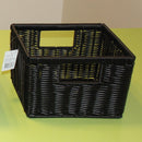 Kurv i Plastflet - Sort - 1 stk - L24,5 x B24,5 x H16 cm. - Billede 1