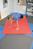 Gymnastikmåtte - rød 180x120 cm. - Billede 1