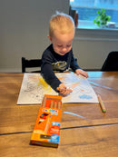 3-i-1 farvekridt Baby - 6 stk. forskellige farver