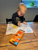 3-i-1 farvekridt Baby - 6 stk. forskellige farver
