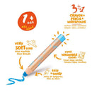 Farvekridt Baby 6 stk - 3-i-1 udgave - Billede 1