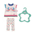 BABY born Outfit i Strik - 43 cm - Fra 3 år. - Billede 1
